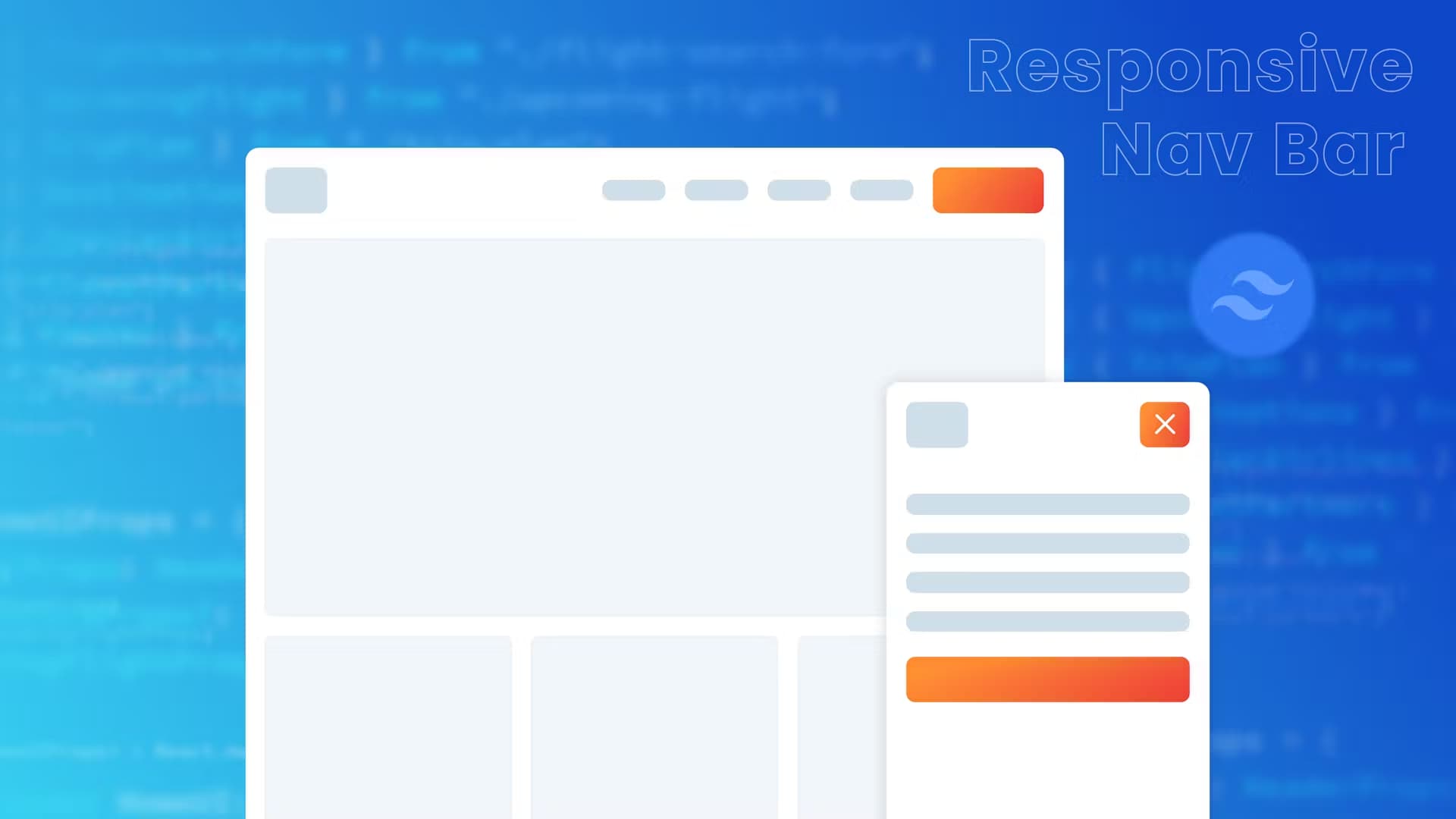 How to make responsive navbar using tailwind css